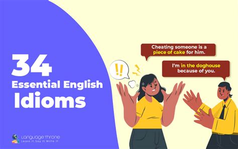 Exploring 34 Essential English Idioms For Enhanced Fluency Language Throne