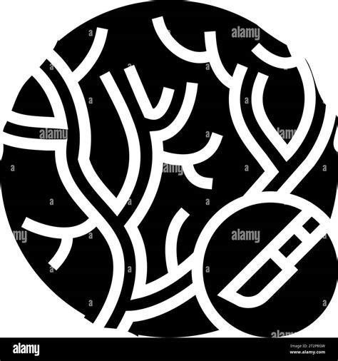 Cardiovascular Surgery Glyph Icon Vector Illustration Stock Vector