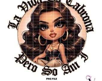 Chingona Chicana Png Latina Sayings Old School Chola Chibi Style Latina Design For Sublimation
