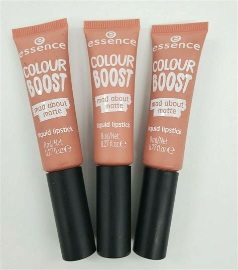 3x Essence Colour Boost Mad About Matte Liquid Lipstick 02 I Love You