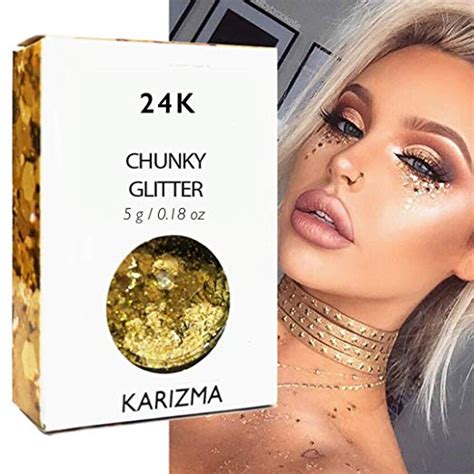 24k Gold Chunky Glitter Karizma Beauty 10g Festival