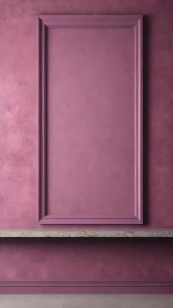 Premium Photo Mauve Concrete Interior Background Banner Empty