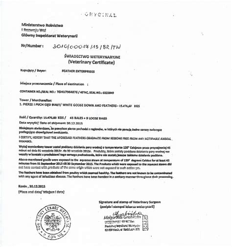 Bulk Certificate Poland