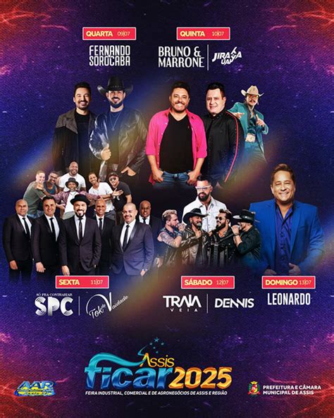 FICAR 2025 Anuncia Grade De Shows Fernando Sorocaba SPC