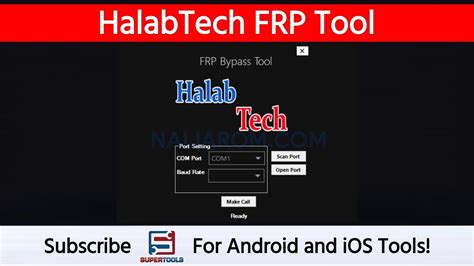 HalabTech FRP Tool Best Android FRP Bypass Tool Super Tools YouTube