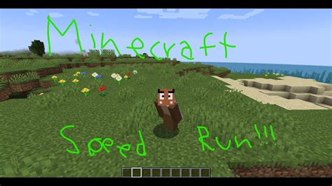 My Minecraft Speed Run Youtube