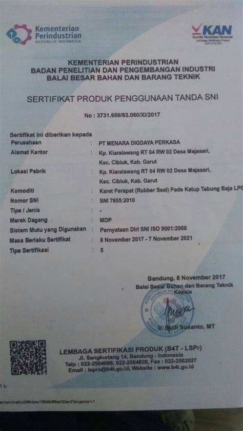 Contoh Sertifikat Sni Helm Proyek Safety Apd K3 Sni Standart Dan