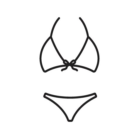 Bikini Icono Vector Vector En Vecteezy