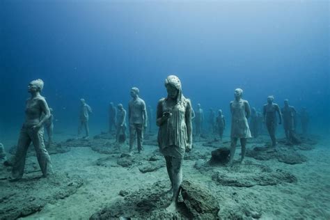 Museum of underwater sculptures in Cancun : r/SculpturePorn