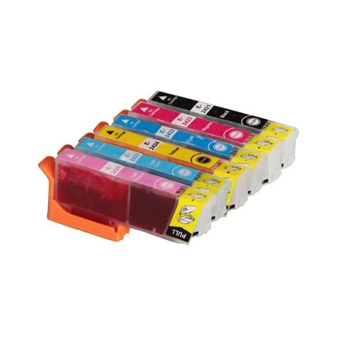 Full Ink 6 PCS Ink Cartridge T2421 T2422 T2423 T2424 T2425 T2426 FOR