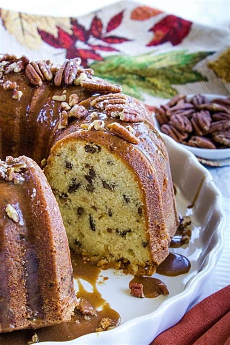 Southern Butter Pecan Pound Cake With Maple Glaze Must Love Home