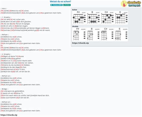 Chord Weisst Du Es Schon Tab Song Lyric Sheet Guitar Ukulele