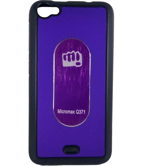 Micromax Canvas Pep Q371 Cover By Backer The Brand Pink Plain Back