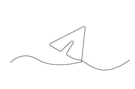 Premium Vector Paper Plane Icon Continuous Line Drawing Minimalist