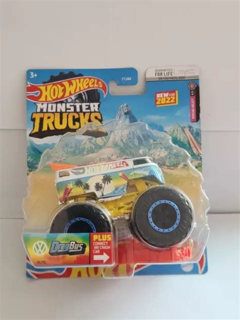HOT WHEELS MONSTER Trucks Drag Bus Psycho Delic L EUR PicClick FR