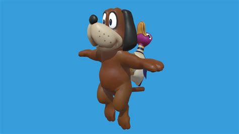 Duck Hunt Model Smash Bros For Wii U Download Free 3d Model By