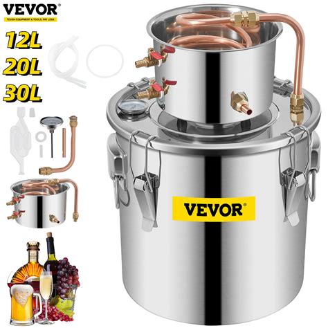 Vevor Gal Distiller Alambic Moonshine Alcohol Still Stainless