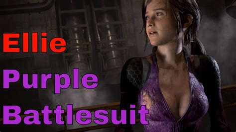 Resident Evil 2 Remake The Last Of Us Ellie Costume Mod Purple Battlesuit Sherry Bikini Youtube