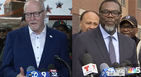 Chicago Mayoral Candidates Brandon Johnson And Paul Vallas On Wgn