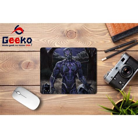 Mousepad Pantera Negra Wakanda Forever Black Panther Geeko