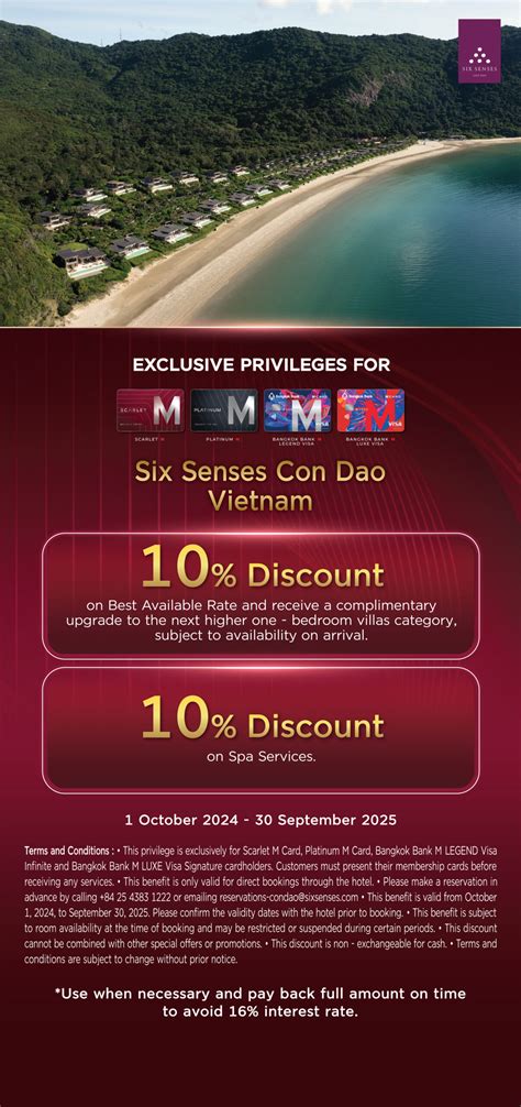 Six Senses Con Dao Vietnam Mcard