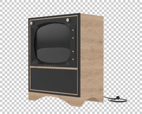 Старый телевизор изолирован на прозрачном фоне 3d рендеринг иллюстрации ...