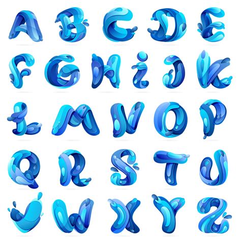 Watercolour Alphabets AI Vector Llllline