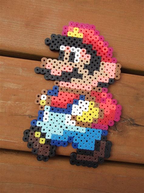 Mario Perler Sprite By Geisha Neko On Deviantart Bead Sprite Perler Bead Art Melty Bead Designs