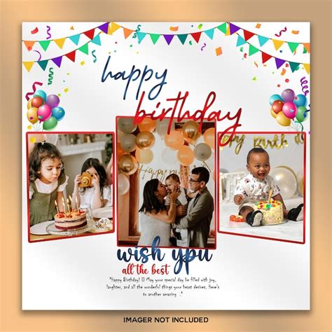 Premium Psd Birthday Party Invitation Flyer Template