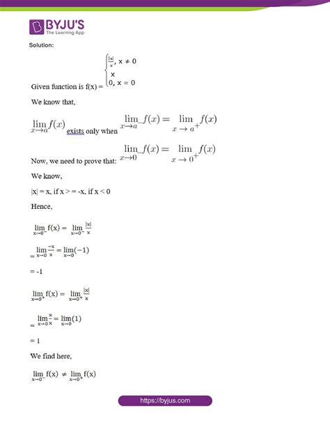 NCERT Solutions Class 11 Maths Chapter 13 Limits And Derivatives