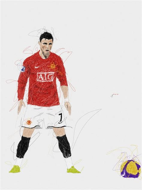 Digital Drawing Cristiano Ronaldo - Etsy