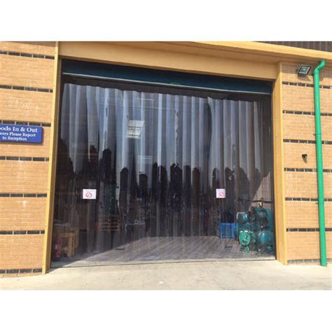 Transparent Outdoor PVC Strip Curtains Thickness 3mm X 200mm For