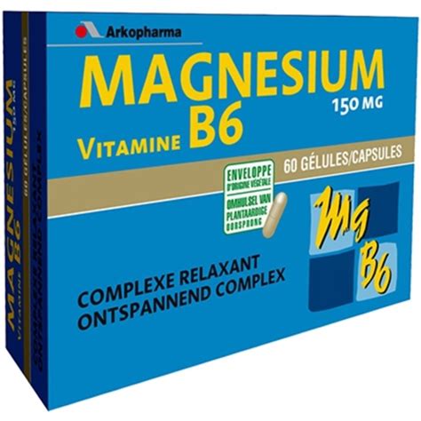 Arkovital magnésium vitamine b6 stress surmenage arkopharma Achat