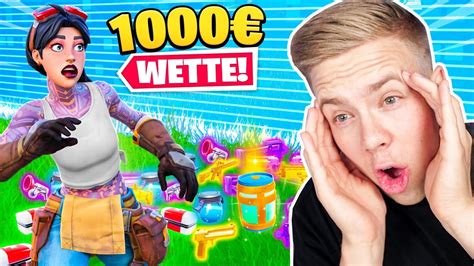 1000 Wer MEHR ITEMS SAMMELT Wette In Fortnite YouTube