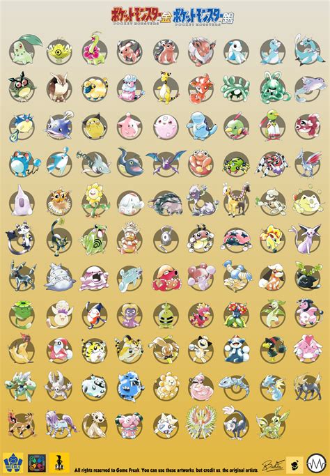 Pokemon Gold And Silver Beta Full Pokedex By Blazeknight 94 On Deviantart