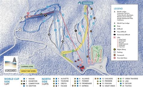 Mont Cascades Ski Resort Guide, Location Map & Mont Cascades ski holiday accommodation