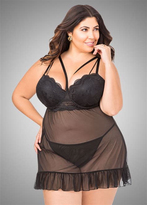 Lace Cup Chemise Lingerie Set Ashley Stewart Curvy Girl Lingerie