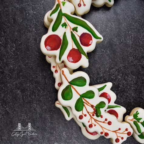 Holiday Wreath Cookie Platter City Gal Bakes