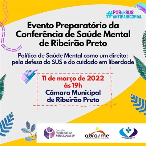 Câmara Será Palco De Pré Conferência De Saúde Mental