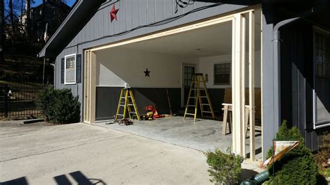 Metal Carport Garage Conversion