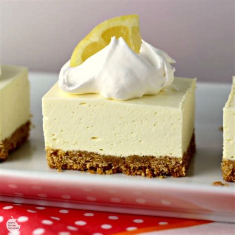 No Bake Lemon Cheesecake Squares Renees Kitchen Adventures