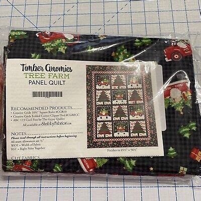 Timber Gnomies Tree Farm Panel Quilt Kit Ebay