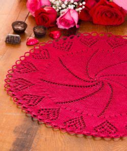 Knitting Patterns Galore Valentine Heart Doily