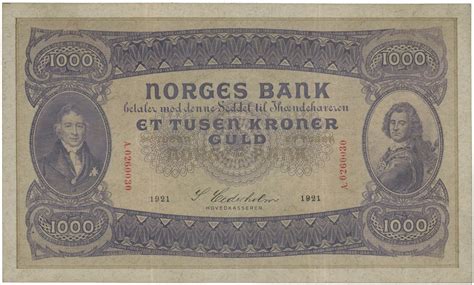 Oslo Myntgalleri 1000 Kroner 1921 A0260030
