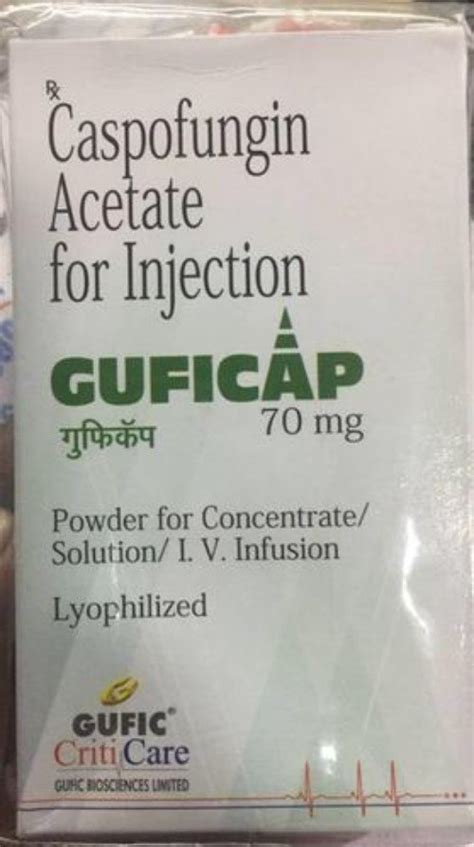 Caspofungin 70mg Guficap 70mg Injection Prescription Treatment Severe Fungal Infections At