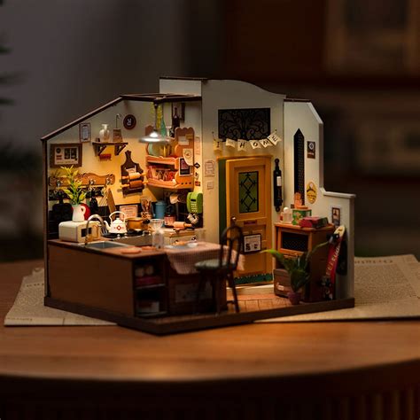 Rolife Cozy Kitchen Diy Miniature House Kit Dg Robotime Store