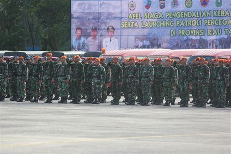 Yonko Paskhas Mengikuti Apel Siaga Pengendalian Kebakaran Lahan Dan