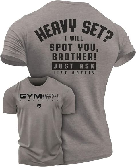 Gymish Spotter Workout T Shirt Funny Gym Shirts Lifting T Shirt Deadlift