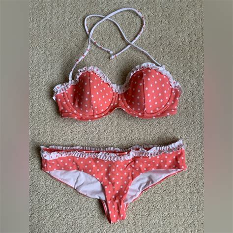 Victorias Secret Swim Victorias Secret Bikini Polka Dot And