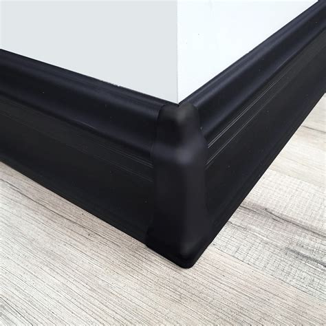 Pvc Skirting 95x24mm Black Kirk Marketing